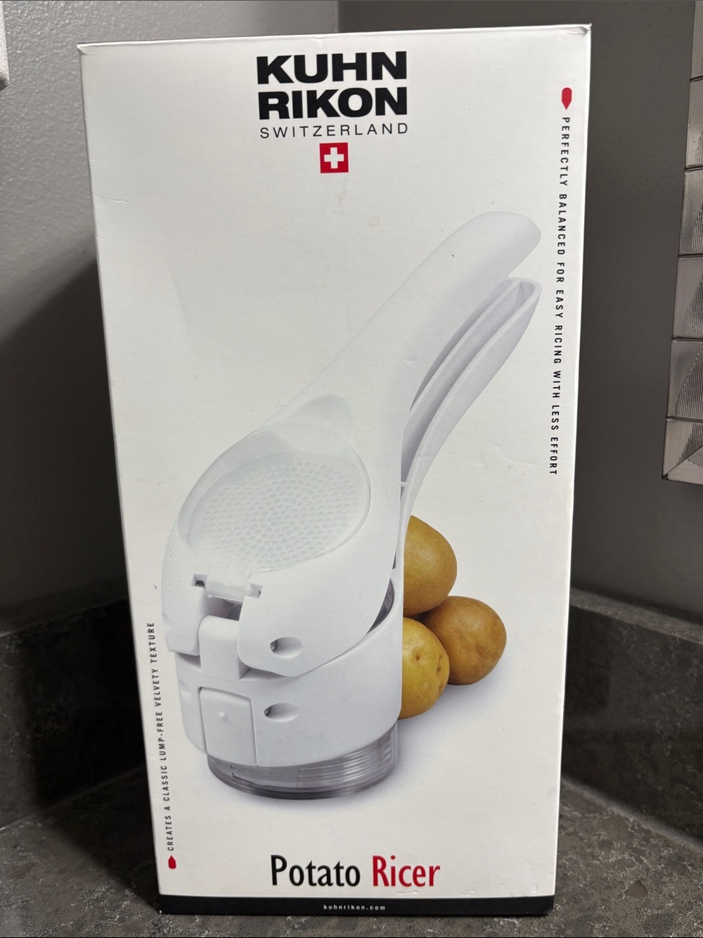 Kuhn Rikon White Potato Ricer with 2 Stainless Steel Discs
